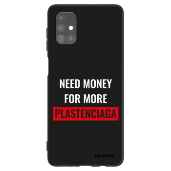 Picasee silikonowe czarne etui na Samsung Galaxy M51 M515F - More PLASTENCIAGA