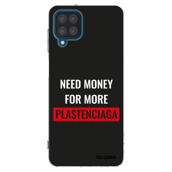 Picasee silikonowe przeźroczyste etui na Samsung Galaxy A12 A125F - More PLASTENCIAGA