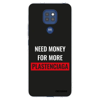 Picasee silikonowe przeźroczyste etui na Motorola Moto G9 Play - More PLASTENCIAGA