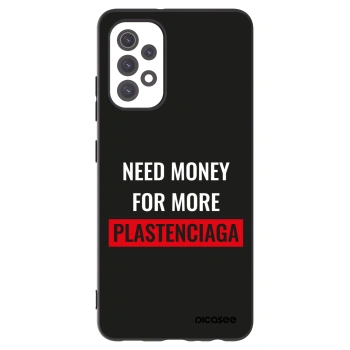Picasee silikonowe czarne etui na Samsung Galaxy A32 5G A326B - More PLASTENCIAGA