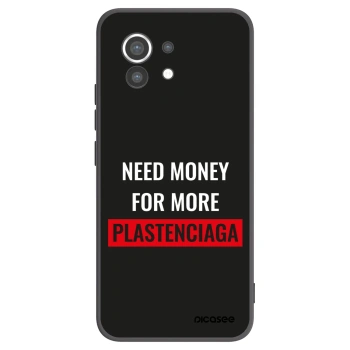 Picasee silikonowe czarne etui na Xiaomi Mi 11 - More PLASTENCIAGA