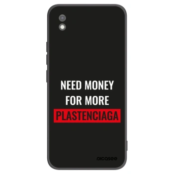 Picasee silikonowe czarne etui na Xiaomi Redmi 9AT - More PLASTENCIAGA