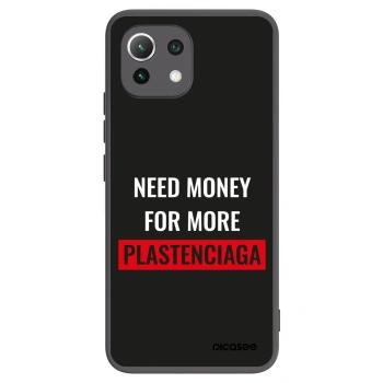 Picasee silikonowe czarne etui na Xiaomi Mi 11 Lite - More PLASTENCIAGA