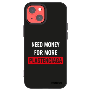 Picasee silikonowe czarne etui na Apple iPhone 13 mini - More PLASTENCIAGA