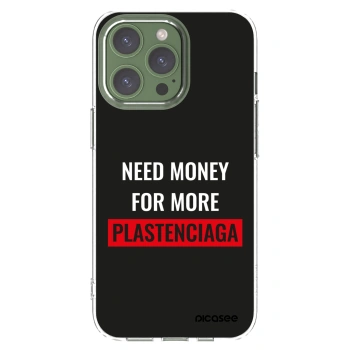 Picasee silikonowe przeźroczyste etui na Apple iPhone 13 Pro - More PLASTENCIAGA