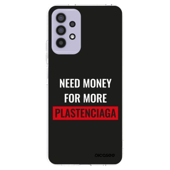 Picasee silikonowe przeźroczyste etui na Samsung Galaxy A32 4G SM-A325F - More PLASTENCIAGA