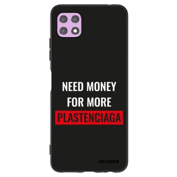 Picasee silikonowe czarne etui na Samsung Galaxy A22 A226B 5G - More PLASTENCIAGA