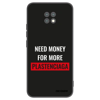 Picasee silikonowe czarne etui na Xiaomi Redmi Note 9T - More PLASTENCIAGA