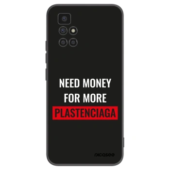 Picasee silikonowe czarne etui na Xiaomi Redmi 10 - More PLASTENCIAGA