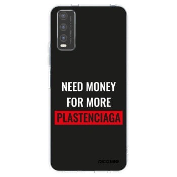 Picasee silikonowe przeźroczyste etui na Vivo Y20s - More PLASTENCIAGA