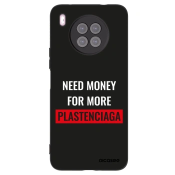 Picasee silikonowe czarne etui na Huawei Nova 8i - More PLASTENCIAGA