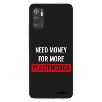 Picasee silikonowe przeźroczyste etui na Xiaomi Poco M3 Pro 5G - More PLASTENCIAGA