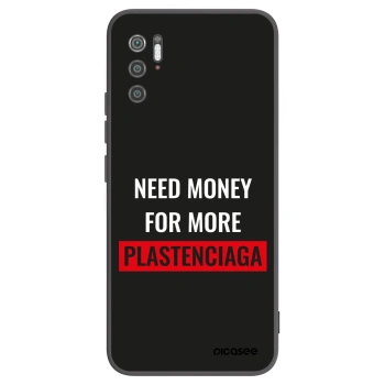 Picasee silikonowe czarne etui na Xiaomi Poco M3 Pro 5G - More PLASTENCIAGA