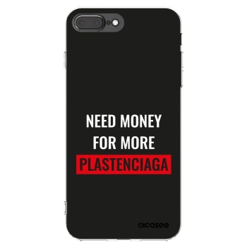Picasee silikonowe przeźroczyste etui na Apple iPhone 7 Plus - More PLASTENCIAGA