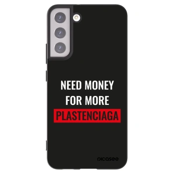 Picasee silikonowe czarne etui na Samsung Galaxy S22+ 5G - More PLASTENCIAGA