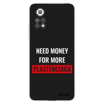 Picasee silikonowe przeźroczyste etui na Xiaomi Poco X4 Pro 5G - More PLASTENCIAGA