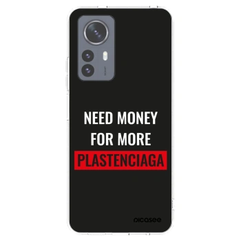 Picasee silikonowe przeźroczyste etui na Xiaomi 12 Pro - More PLASTENCIAGA