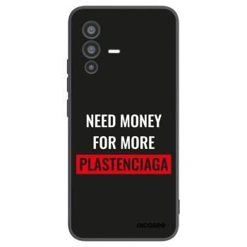 Picasee silikonowe czarne etui na Vivo V23 5G - More PLASTENCIAGA