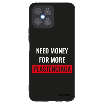 Picasee silikonowe czarne etui na Honor X8 4G - More PLASTENCIAGA
