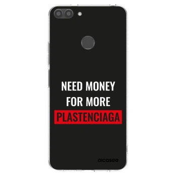 Picasee silikonowe przeźroczyste etui na Huawei P Smart - More PLASTENCIAGA