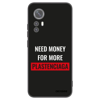 Picasee silikonowe czarne etui na Xiaomi 12X - More PLASTENCIAGA