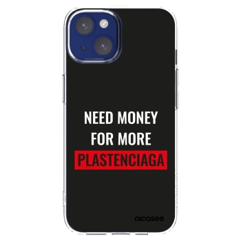 Picasee silikonowe przeźroczyste etui na Apple iPhone 14 - More PLASTENCIAGA