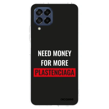Picasee silikonowe przeźroczyste etui na Samsung Galaxy M53 5G - More PLASTENCIAGA