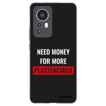 Picasee silikonowe czarne etui na Xiaomi 12T - More PLASTENCIAGA