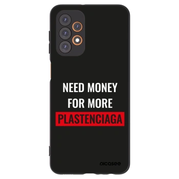 Picasee silikonowe czarne etui na Samsung Galaxy A23 A236B 5G - More PLASTENCIAGA