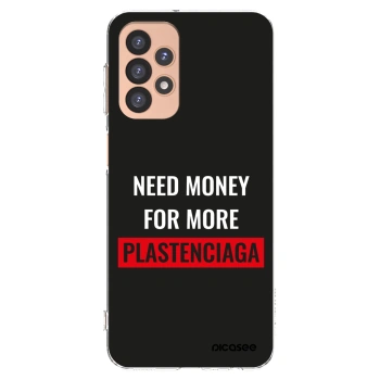 Picasee silikonowe przeźroczyste etui na Samsung Galaxy A23 A236B 5G - More PLASTENCIAGA