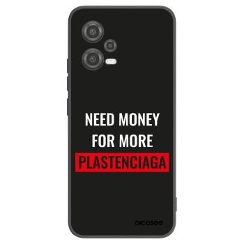 Picasee silikonowe czarne etui na Xiaomi Poco X5 - More PLASTENCIAGA