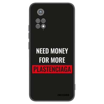 Picasee silikonowe czarne etui na Xiaomi Redmi Note 11S 5G - More PLASTENCIAGA