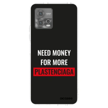 Picasee silikonowe przeźroczyste etui na Motorola Moto G72 - More PLASTENCIAGA