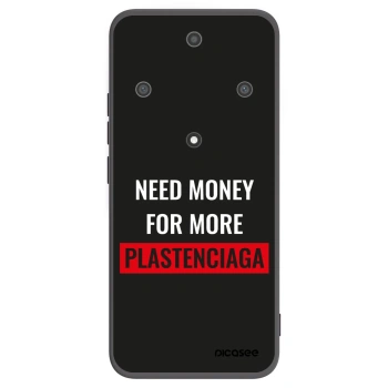 Picasee silikonowe czarne etui na Honor Magic5 Lite 5G - More PLASTENCIAGA