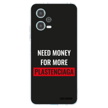 Picasee silikonowe przeźroczyste etui na Xiaomi Redmi Note 12 5G - More PLASTENCIAGA