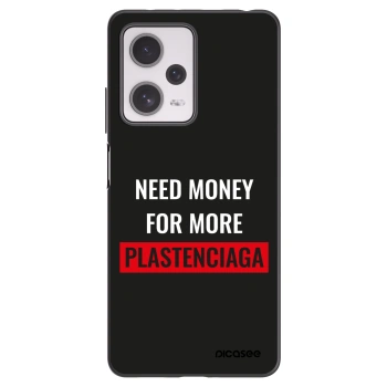 Picasee silikonowe czarne etui na Xiaomi Redmi Note 12 Pro+ 5G - More PLASTENCIAGA
