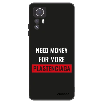 Picasee silikonowe czarne etui na Xiaomi Redmi Note 12S - More PLASTENCIAGA
