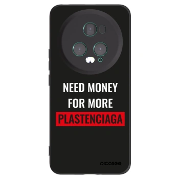 Picasee silikonowe czarne etui na Honor Magic5 Pro - More PLASTENCIAGA