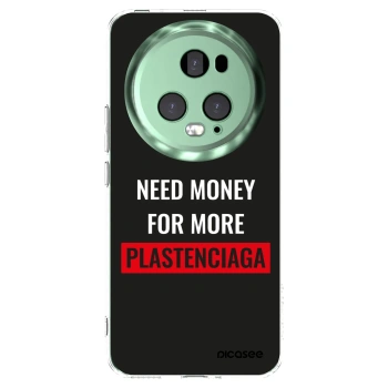 Picasee silikonowe przeźroczyste etui na Honor Magic5 Pro - More PLASTENCIAGA