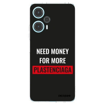 Picasee silikonowe przeźroczyste etui na Xiaomi Poco F5 - More PLASTENCIAGA