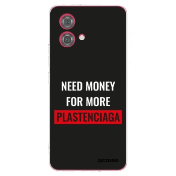 Picasee silikonowe przeźroczyste etui na Motorola Moto G84 5G - More PLASTENCIAGA