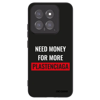 Picasee silikonowe czarne etui na Xiaomi 14 - More PLASTENCIAGA