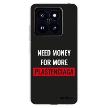 Picasee silikonowe przeźroczyste etui na Xiaomi 14 Pro - More PLASTENCIAGA