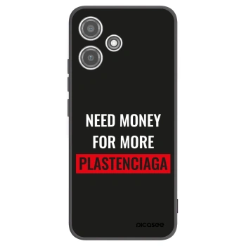 Picasee silikonowe czarne etui na Xiaomi Redmi 12 5G - More PLASTENCIAGA