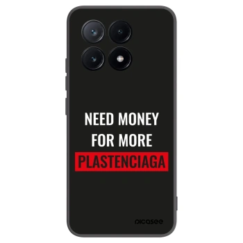 Picasee silikonowe czarne etui na Xiaomi Poco X6 Pro - More PLASTENCIAGA