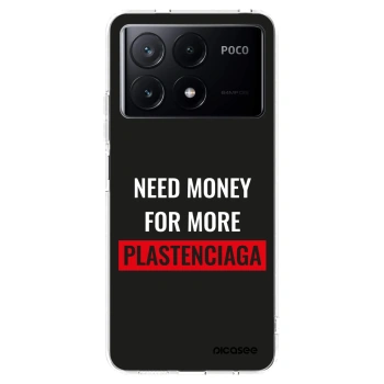 Picasee silikonowe przeźroczyste etui na Xiaomi Poco X6 Pro - More PLASTENCIAGA