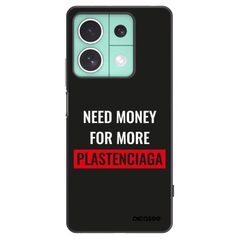 Picasee silikonowe czarne etui na Xiaomi Redmi Note 13 5G - More PLASTENCIAGA