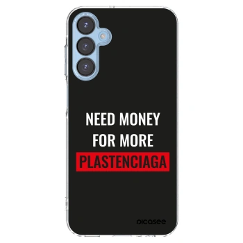 Picasee silikonowe przeźroczyste etui na Samsung Galaxy A15 A156B 5G - More PLASTENCIAGA