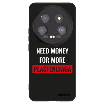 Picasee silikonowe czarne etui na Xiaomi 14 Ultra - More PLASTENCIAGA