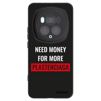 Picasee silikonowe czarne etui na Honor Magic6 Pro - More PLASTENCIAGA